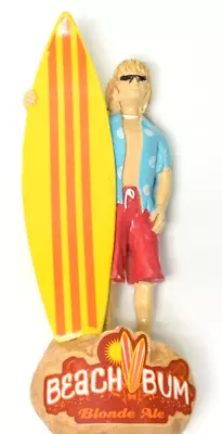 Beach Bum Blonde Ale Beer Tap Handle 8.5  Tall Surf Board Used Home Bar Mancave • $34