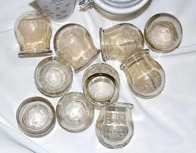 Vintage SET Of 10 Glass Fire Cupping Cups Cupping-glass For Chinese Medical • $24.90