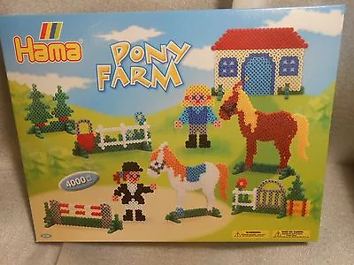 Hama Pony Farm Set New In Box 4000 Beads Plus Templates • $18.99