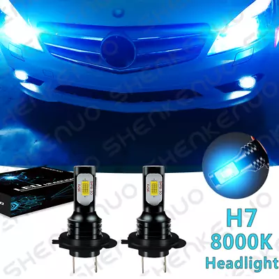 H7 LED Headlight Bulb Kit 2x For Mercedes-Benz C240 C250 C280 C300 Replace 8000K • $16.49