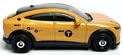 Matchbox ‘21 Ford Mustang Mach-E Yellow NYC Taxi 🚕 1:64 **LOOSE** • $7.49