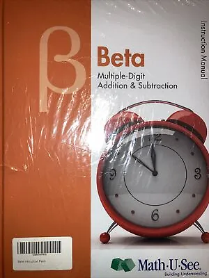 Math U See * Beta * Instruction Manual And Dvd Curriculum Set • $40