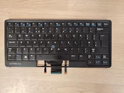 Dell Latitude E7440 Backlit UK Keyboard Qwerty 090ND8 NSK-LD0BC Inc Bezel • £9.95