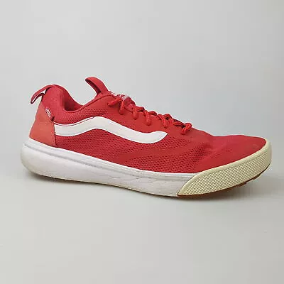 Men's VANS 'Ultra Crush' Sz 9 US Shoes Red White Skateboard | 3+ Extra 10% Off • $34.99