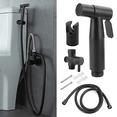 Bathroom Handheld Douche Bidet Toilet Jet Spray Muslim Hygienic Shower Kit UK • £15.19