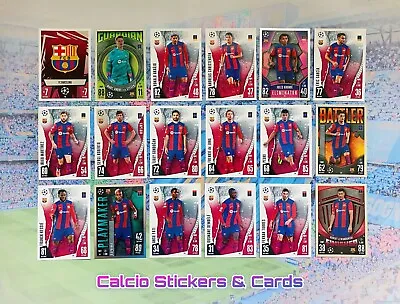 Topps Match Attax 2023/24 Full FC Barcelona Team Set All 18 Cards Base & Foil • £3.75