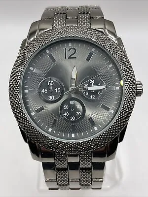 Mossimo Men's Quartz Watch Black Band- New Battery • $8.50