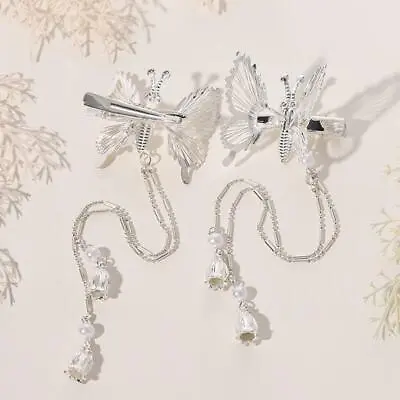 £2.34 • Buy Elegant Tassel Butterfly Hairpin Moving Flying Girls Shiny Hair Clips NEW 22
