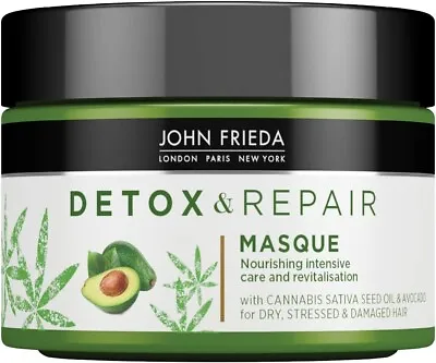 John Frieda Detox & Repair Masque Hair Mask 250ml For Dry &  Damaged Hair • £7.99