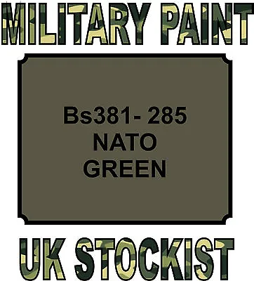 Bs381-285 Nato Green Military Paint Metal Steel Heat Resistant Engine  Vehicle • £14.99
