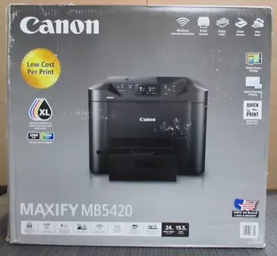 Canon MAXIFY MB5420 Wireless Inkjet Multifunction Printer [36FL] • $299.99