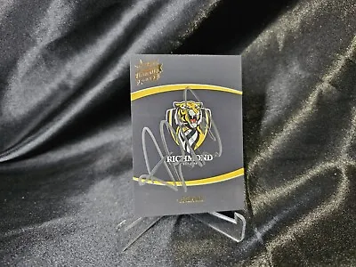 Signed Trent Cotchin 2014 Select Honours Richmond Tigers Checklist Logo Card • $39.99