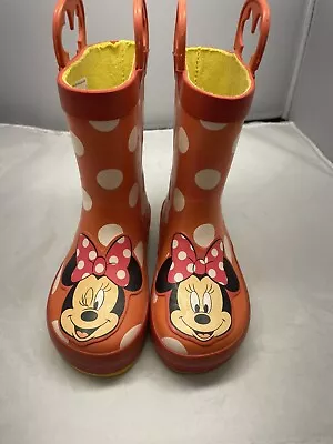 Western Chief Disney Minnie Mouse Toddler Girls' Waterproof Rain Boots Size 6 • $15