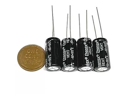 4 Pack Electrolytic Capacitor 2200UF 16v 105c 10mm X 20mm Radial G492 • $8.75