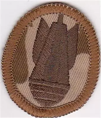 RARE FIND British BOMB DISPOSAL / EOD  Patch -COMBAT DPM (DESERT) CAMO • $8.99