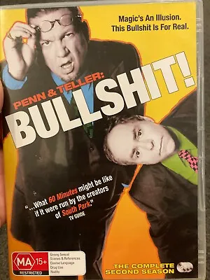 Penn And Teller : Bullshit Season 2 Region 4 DVD (3 Discs) Comedy Doco Tv Series • £17.30