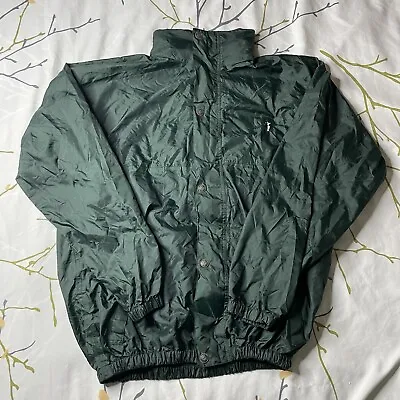 Stearns Dry Wear Mens XL Green Full Zip Long Sleeve Rain Coat Hoodie Jacket • $30