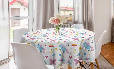 Crown Round Tablecloth Magic Stars Hearts And Shoes • £27.99