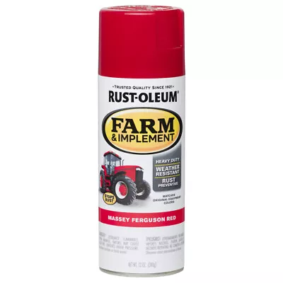 Rust-Oleum 280134 Massey Ferguson Red Rust Prevention Paint 12 Oz. (Pack Of 6) • $60.32