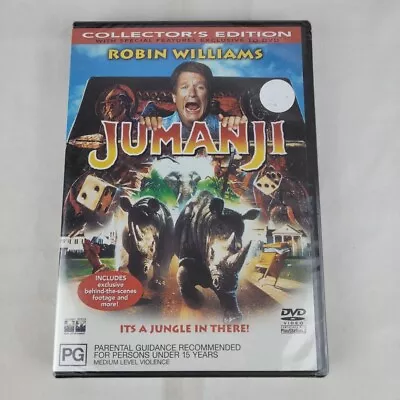 Jumanji PAL DVD Region 4 Collector's Edition  Robin Williams (1995) New Sealed. • $9.95