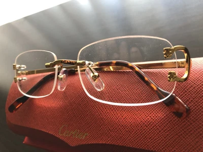 $350 • Buy Cartier Unisex Eyeglasses Vintage Frames - New Old Set - Full Set Included