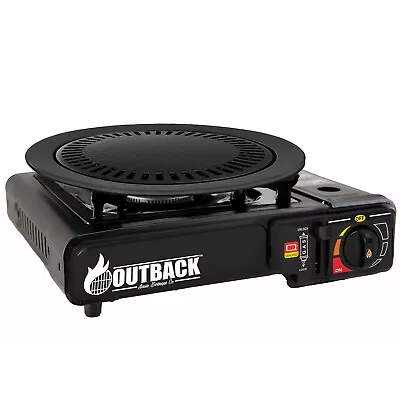 $59 • Buy Portable Gas BBQ Stove With PRO Grill Plate Outdoor Barbecue Cooking Burner Kit