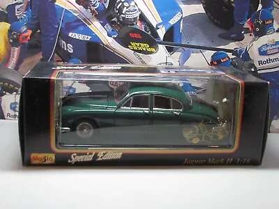 Maisto - 1959 Jaguar Mkii - Green  - 1/18 Scale Model Car - 31833 • £29.99