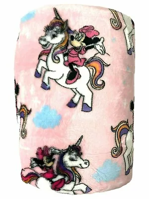 The BIG One Disney **MINNIE MOUSE UNICORN** Oversized Soft Plush Throw 60x72 NWT • $13.98