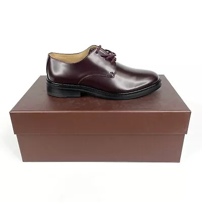 RM Williams Women's Lawley Lace Up Shoe Leather Bordeaux Ox Blood Size 7 EU 37 • $129.95