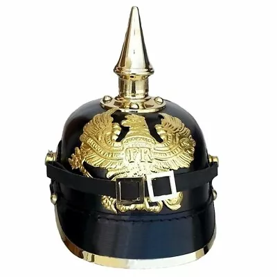 German Officer’s Pickelhaube Helmet Imperial Militaria Leather Helmet • $108.89