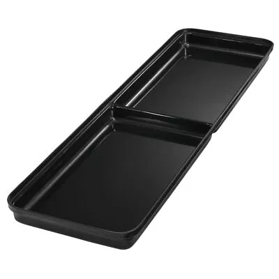 Hubert Black Divided Market Tray For Meat And Deli Cases - 26 3/4  L X 8  W X 1 • $69.86