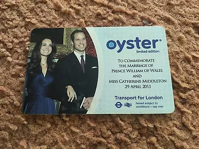 2011 Collectible Oyster Card Prince William & Kate Middleton Wedding Ltd Edition • £8