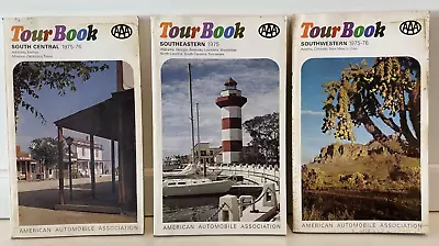 AAA Tour Book Lot Of 3 From 1975-76 Southeastern Southwestern South Central • $19.99
