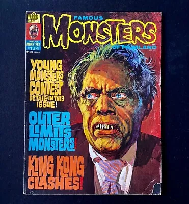 Famous Monsters Of Filmland - Issue 134 - Warren - 1977 Vintage Horror • £12