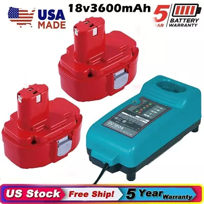 3.6Ah Replacement For Makita Battery 1822 1823 18V PA18 8391D 6347D / Charger • $27