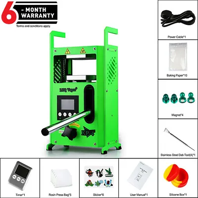 4 Ton Hydraulic Heat Press Machine With Dual 4x4  Heated Plates KP-4 Green • $305.99