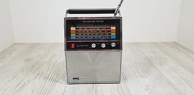 FM-AM-Police-Air 4 Band Radio From Montgomery Ward Airline Tested!  • $52.32