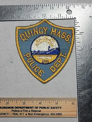 LE7 B11 Massachusetts Police Patch Quincy Mass Vintage Used ? • $5.99