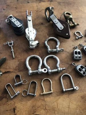 $75 • Buy Sailboat Blocks Pulley Hardware Harken, Lewmar Ect 