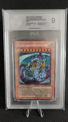 Yugioh Rainbow Dragon PGS 9 Secret Rainbow Rainbow Rare Tactical Evolution  • £102.81