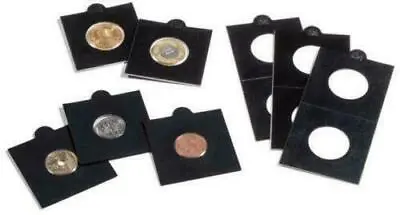 Coin Holders BLACK Lighthouse MATRIX Self Adhesive Card Holders Pack Of 50 • £6.10