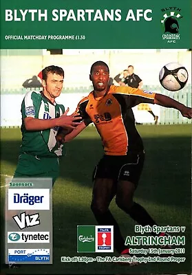 Blyth Spartans V Altrincham 15/01/11 FA Trophy • £1.75