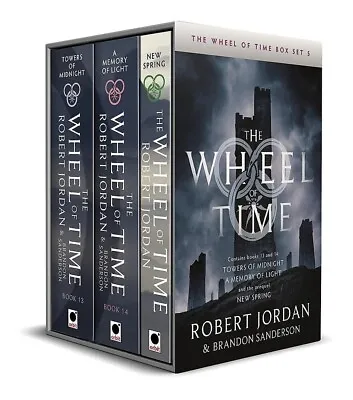 Wheel Of Time Box Set 5 (Books 13 14 Prequel New Spring) By Robert Jordan NEW • $48.34