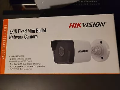 HIKVISION  Exir Fixed Mini Bullet Network Camera 2MP • $30