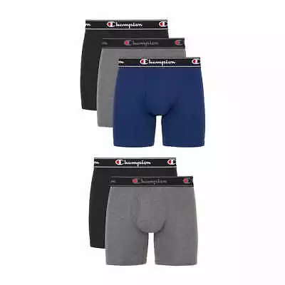 Champion Men's Boxer Briefs 5-pack - MIXED COLORS (Select Size)  FAST SHIPPING • $24.95