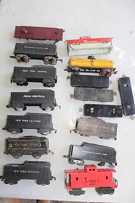 16 Marx Trains Freight Cars Group Tenders Tank Caboose Flats • $45