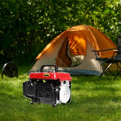 Portable 2HP Petrol Inverter Generator 2 Stroke Hand Recoil Camping Home Backup • £149.95