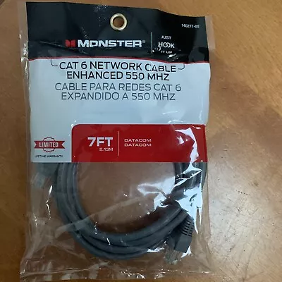 Monster  Cat Six Networking Cable 7 Feet Product 140277-00￼ • $11