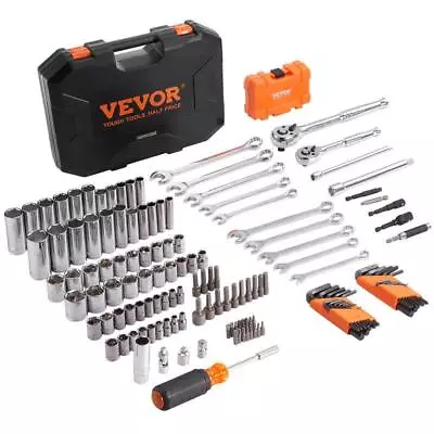 Mechanics Tool Set And Socket Set1/4  And 3/8  Drive Deep And Standard Sockets • $52.99