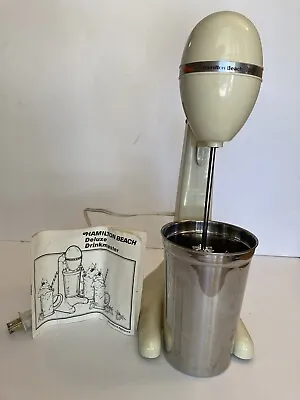 Hamilton Beach Drinkmaster Tan Classic Milkshake Mixer 727 Shake Machine • $15